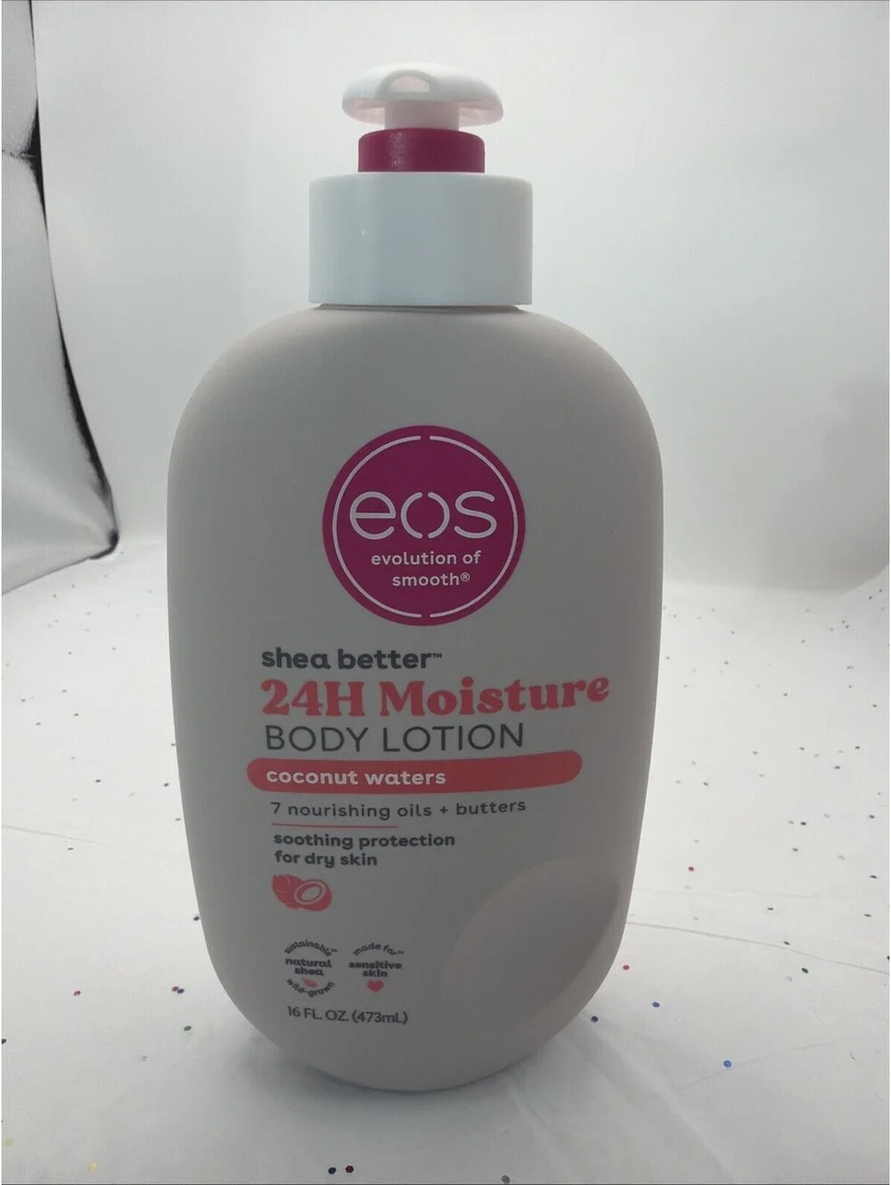 eos Shea Better Body Lotion Coconut Waters 16 oz 24H Moisture Shea Butter NEW